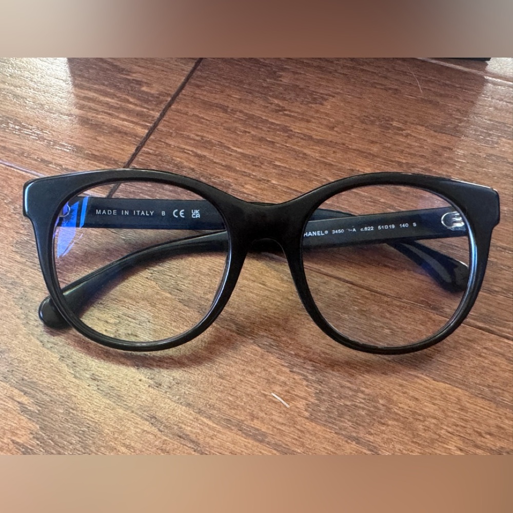 Chanel Black Eyewear Frame eyeglasses, crystal logo - Picture 2 of 16